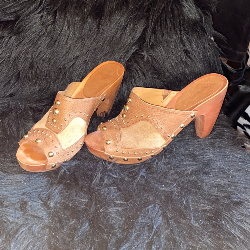 Suede and Leather 4 7/8” Heels